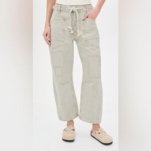 We The Free Women's Straight Leg Jeans in Light Sage
